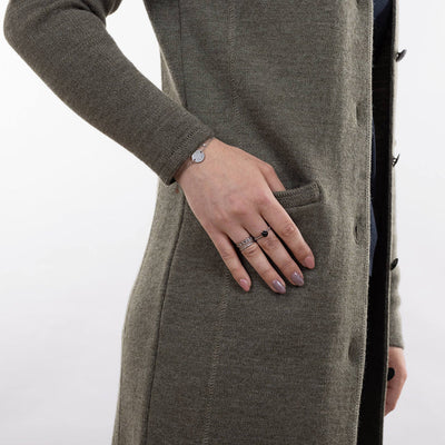 Meike lang wollen vest