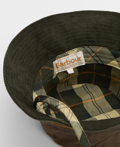 Brackley waxed bucket hat