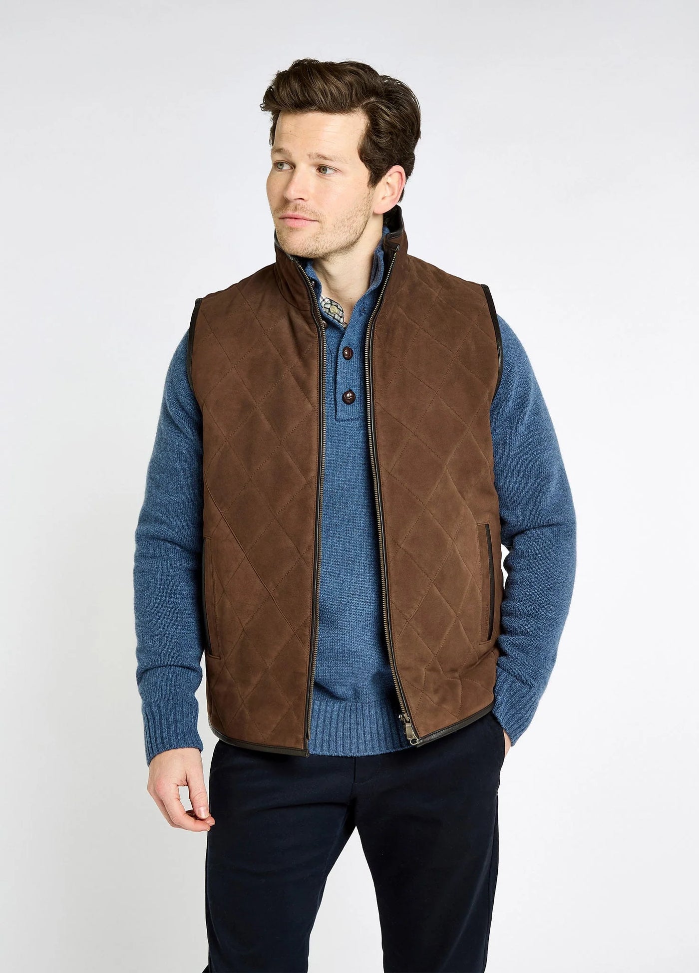 Bellamont heren suède gilet