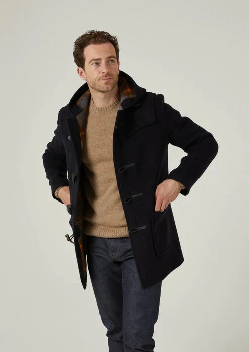 Alcombey Check Back Duffle coat