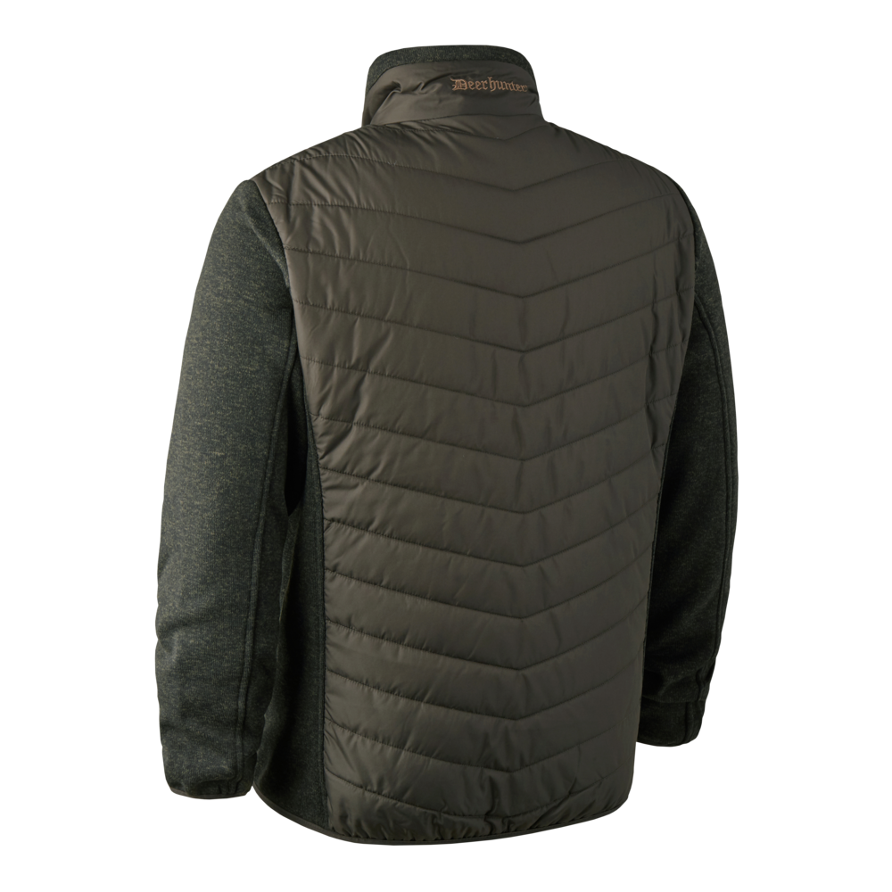 Moor padded jas met gebreide mouwen