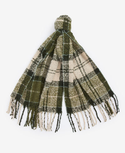 Saltburn beanie & tartan scarf gift set