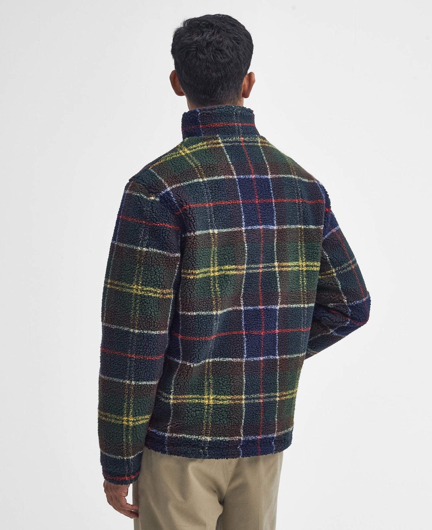 Tartan sherpa fleece