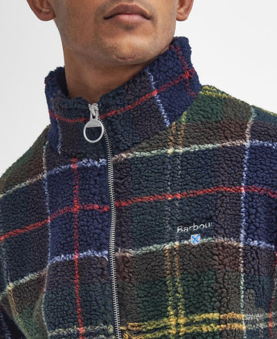 Tartan sherpa fleece