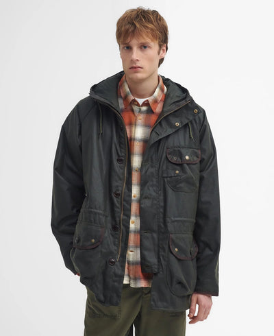 Field waxed parka jacket