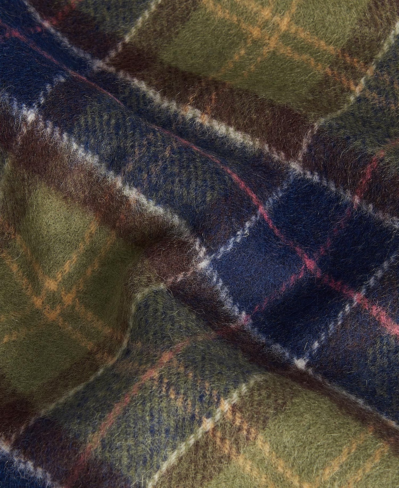 Lamswollen tartan sjaal