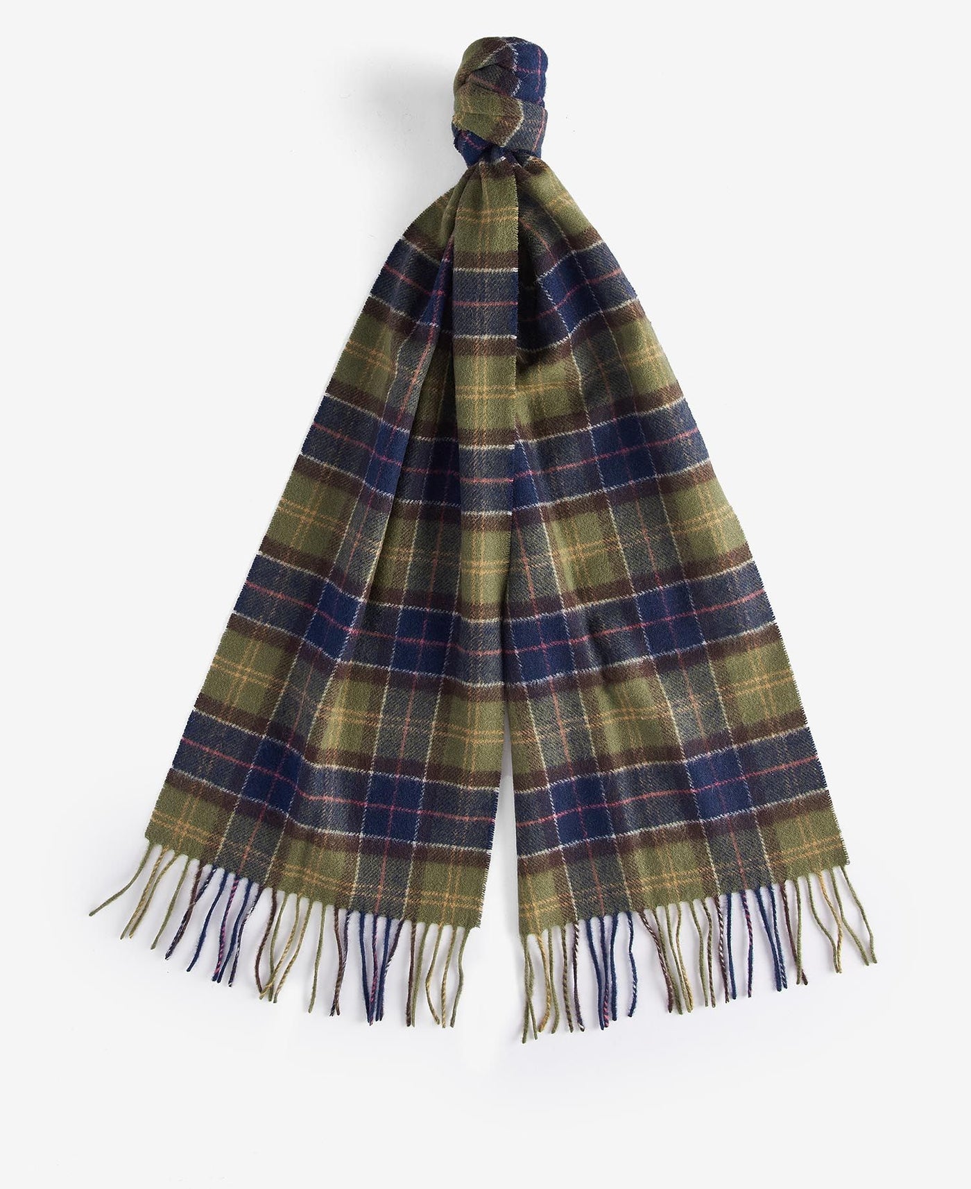 Lamswollen tartan sjaal