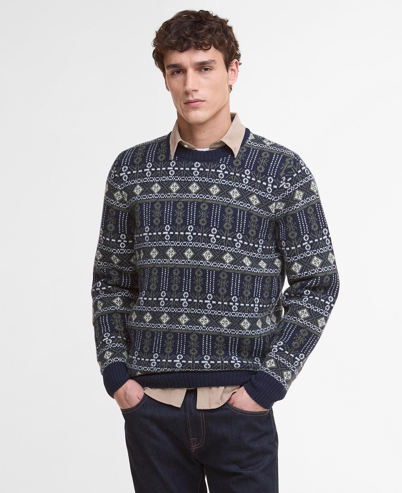 Grangetown Fair Isle crew neck jumper