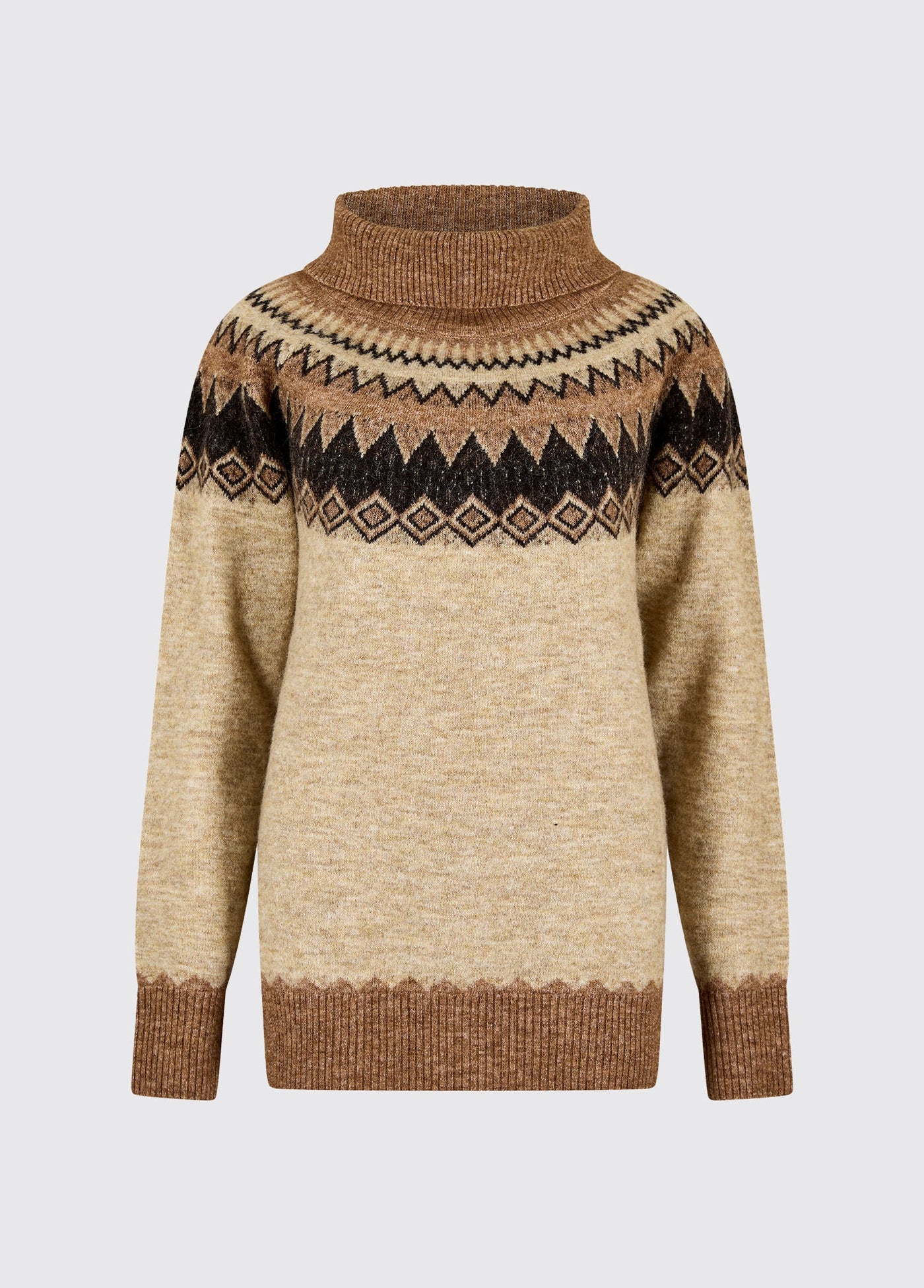 Devlin damestrui met Fair Isle patroon