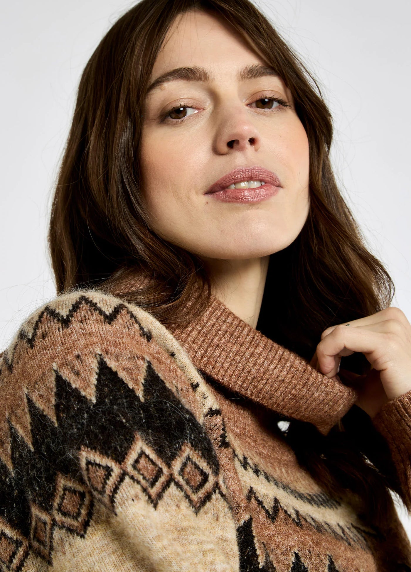 Devlin damestrui met Fair Isle patroon