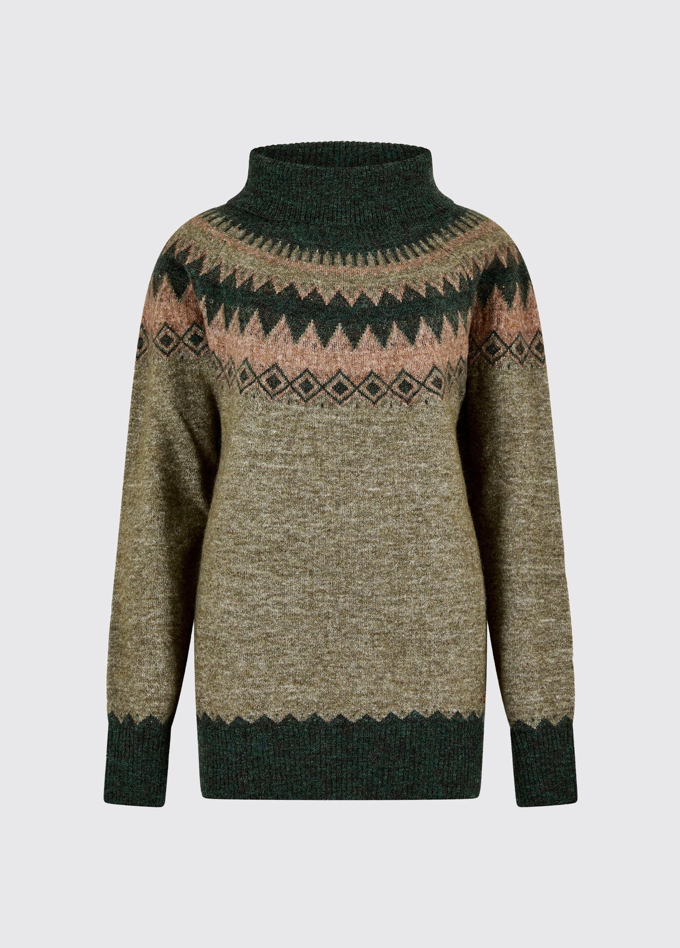 Devlin damestrui met Fair Isle patroon