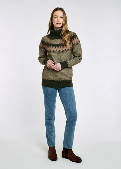 Devlin damestrui met Fair Isle patroon
