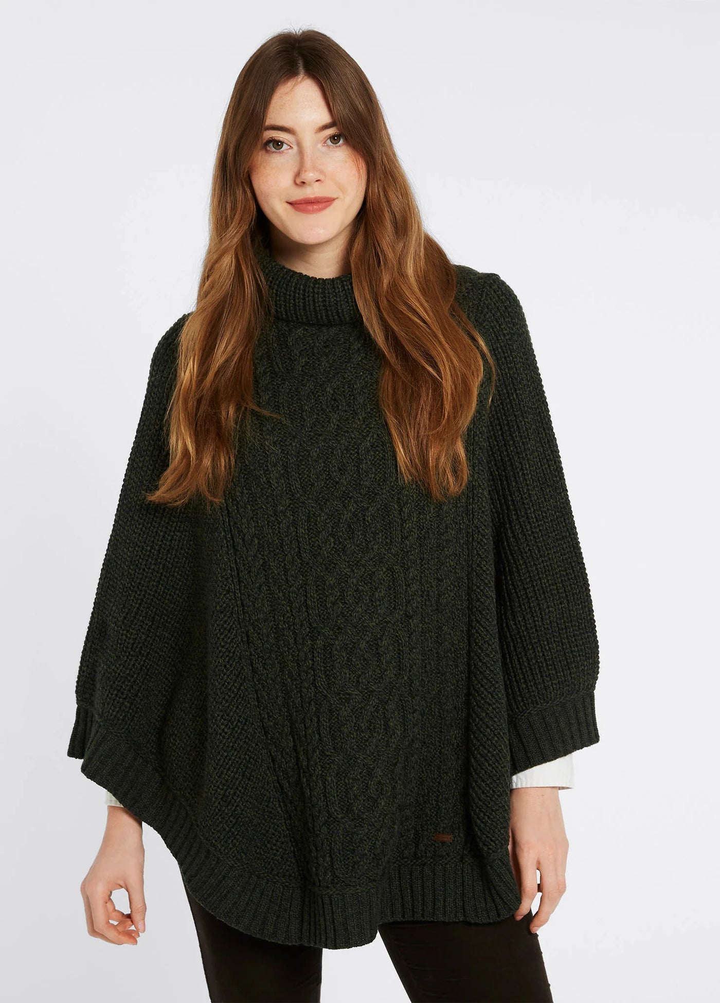 Kilronan merino wollen dames poncho