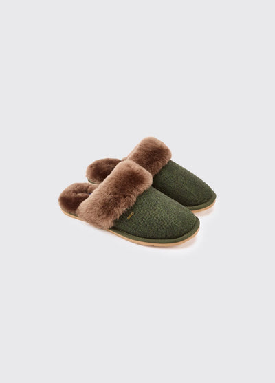Mullingar dames tweed pantoffel