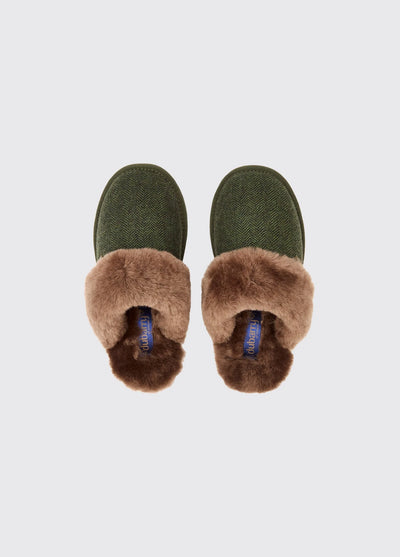 Mullingar dames tweed pantoffel