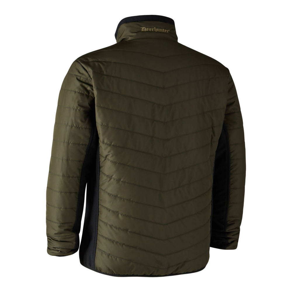 Moor padded jacket met softshell
